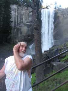 My husband, Charley Brown, mugging for the shot.